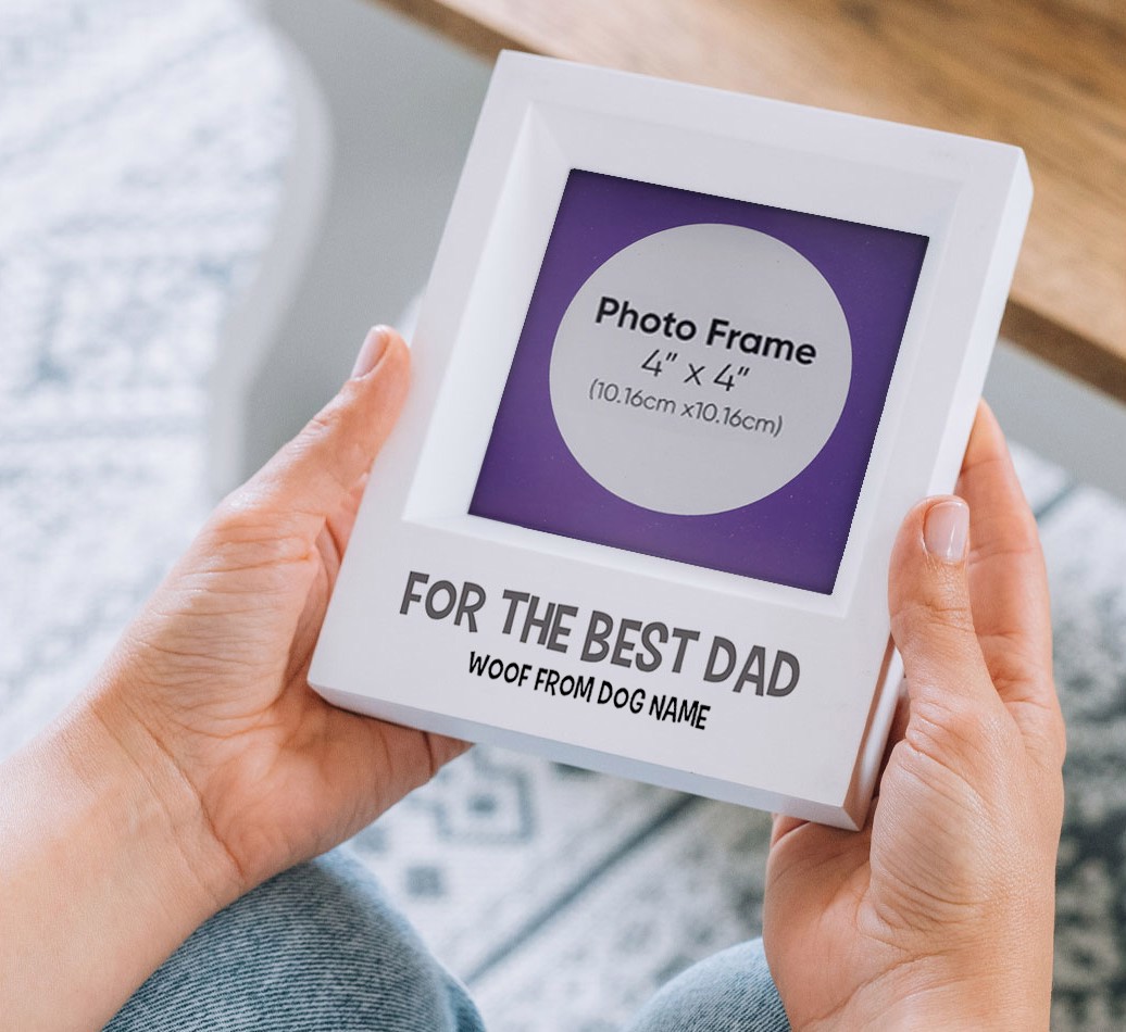 'For the Best Dad' Personalised Photo Frame for your {breedFullName}
