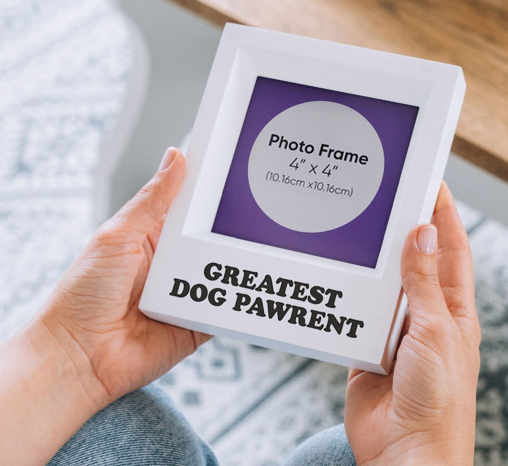 'Greatest Dog Pawrent' Personalised Photo Frame for your {breedFullName}