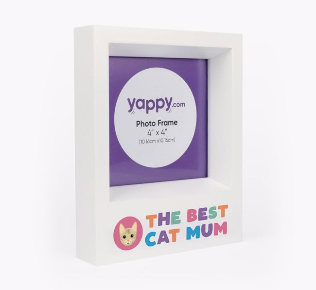 'Best Cat Mum' - Personalised {breedCommonName} Photo Frame