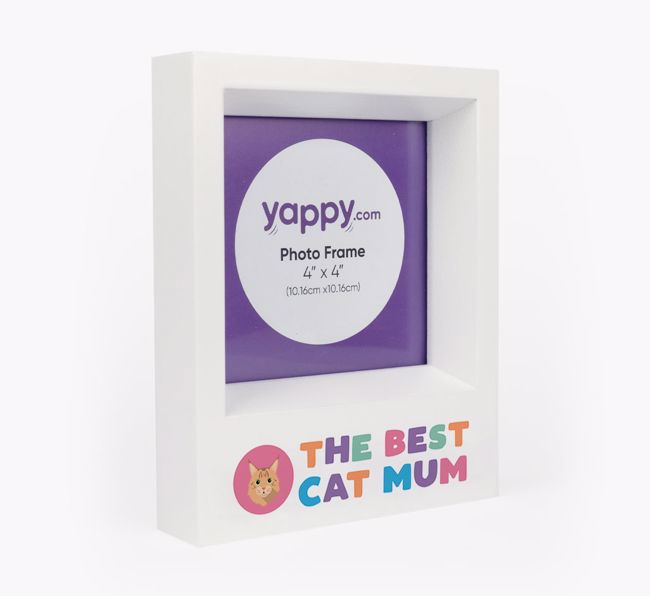 'Best Cat Mum' - Personalised {breedCommonName} Photo Frame