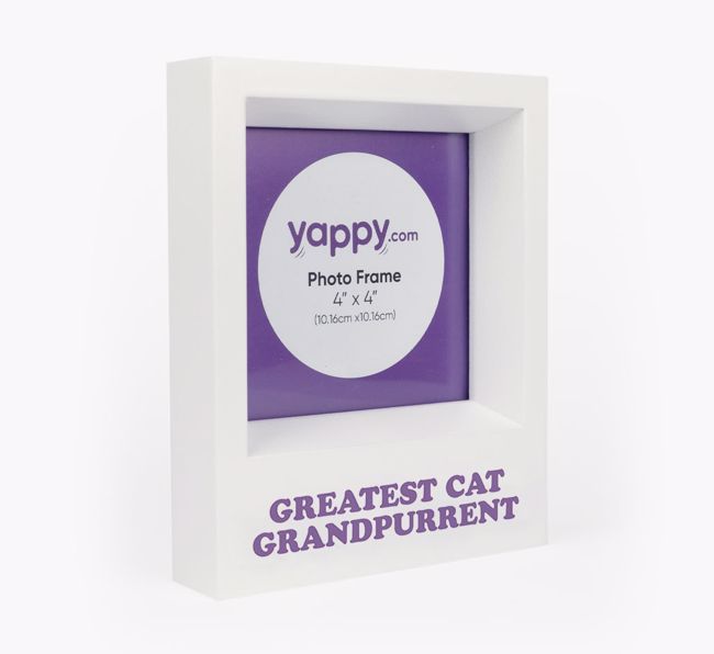 'Greatest Cat Grandpurrent' - Personalised {breedCommonName} Photo Frame