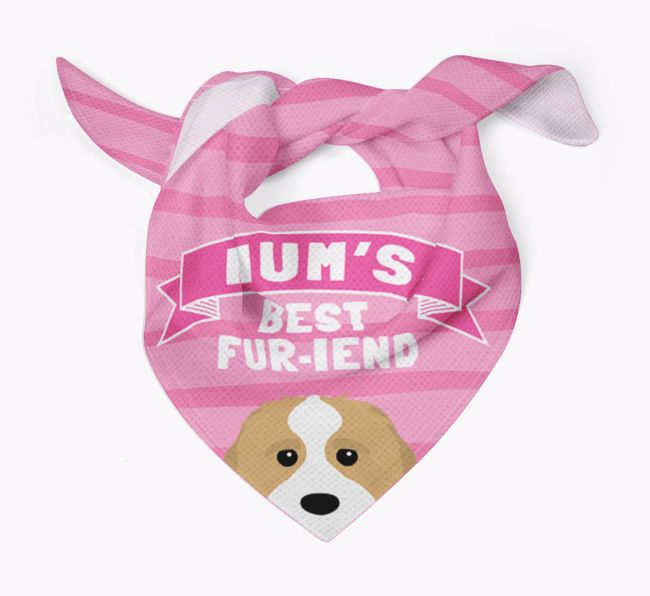 'Mum's Best Fur-iend' - Personalised {breedFullName} Bandana