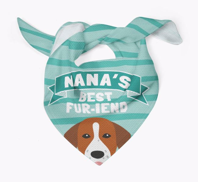 'Nana's Best Fur-iend' - Personalised {breedFullName} Bandana