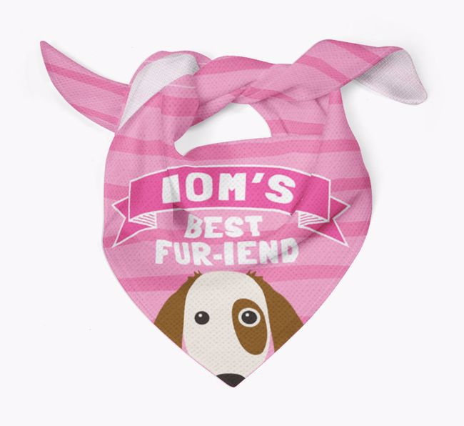 'Mom's Best Fur-iend' - Personalized {breedFullName} Bandana