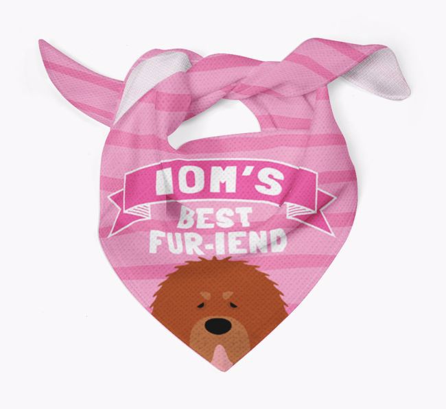 'Mom's Best Fur-iend' - Personalized {breedFullName} Bandana