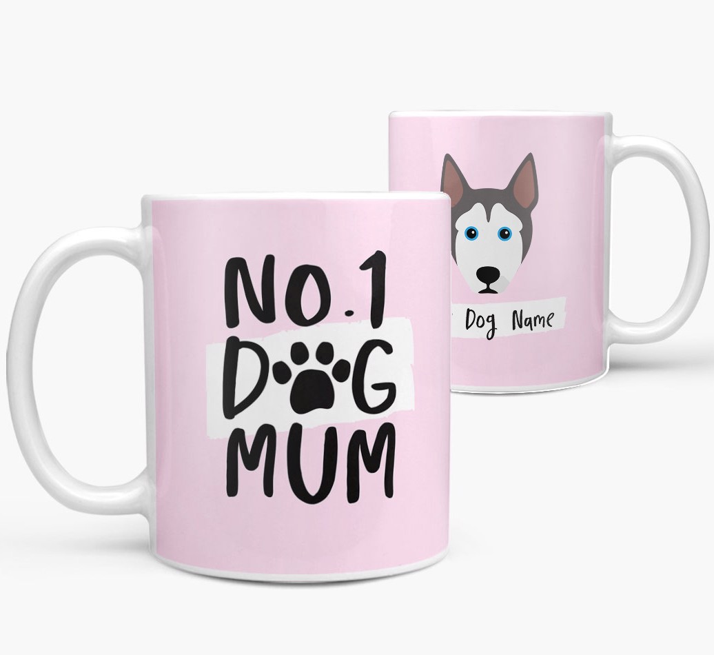 'No.1 Dog Mum - Personalised {breedFullName} Mug