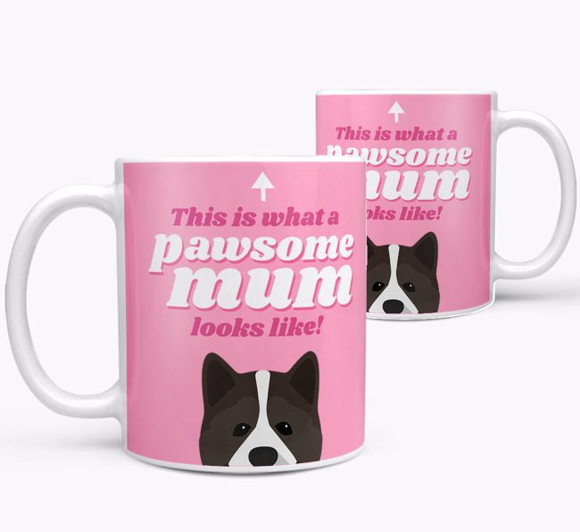 'Pawsome Dog Mum' - Personalised {breedFullName} Mug