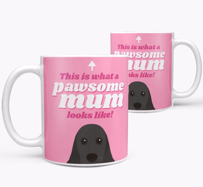 'Pawsome Dog Mum' - Personalised {breedFullName} Mug