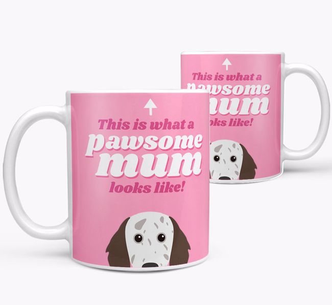 'Pawsome Dog Mum' - Personalised {breedFullName} Mug