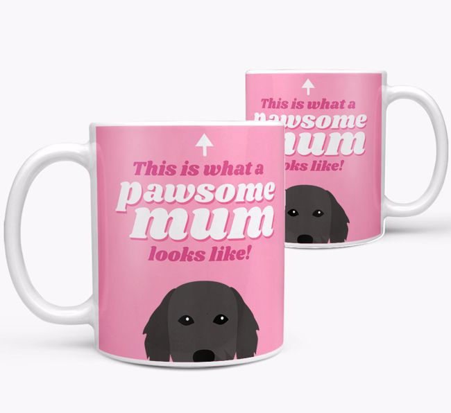 'Pawsome Dog Mum' - Personalised {breedFullName} Mug