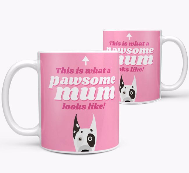 'Pawsome Dog Mum' - Personalised {breedFullName} Mug