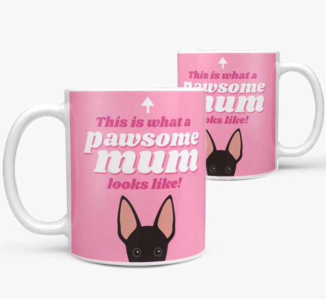 'Pawsome Dog Mum' - Personalised {breedFullName} Mug