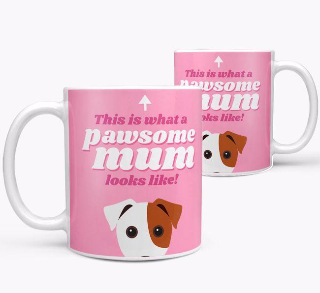 'Pawsome Dog Mum' - Personalised {breedFullName} Mug