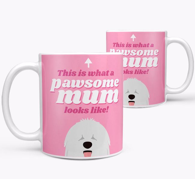 'Pawsome Dog Mum' - Personalised {breedFullName} Mug