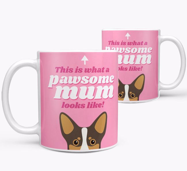 'Pawsome Dog Mum' - Personalised {breedFullName} Mug