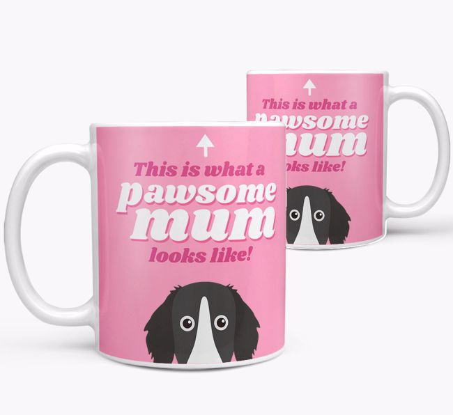 'Pawsome Dog Mum' - Personalised {breedFullName} Mug