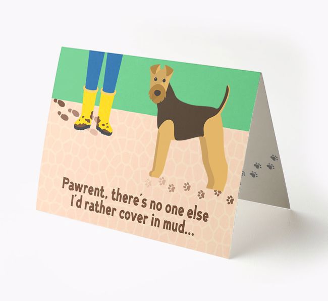 'There's No One Else I'd Rather Cover In Mud' - Personalized {breedFullName} Card