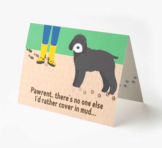 'There's No One Else I'd Rather Cover In Mud' - Personalized {breedFullName} Card