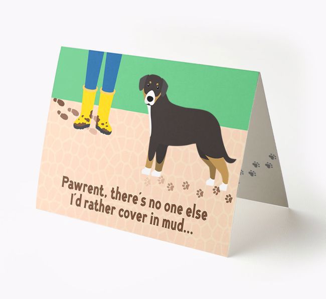 'There's No One Else I'd Rather Cover In Mud' - Personalised {breedFullName} Card