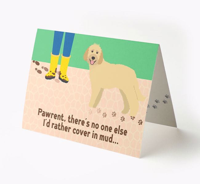 'There's No One Else I'd Rather Cover In Mud' - Personalised {breedFullName} Card