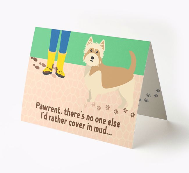 'There's No One Else I'd Rather Cover In Mud' - Personalised {breedFullName} Card