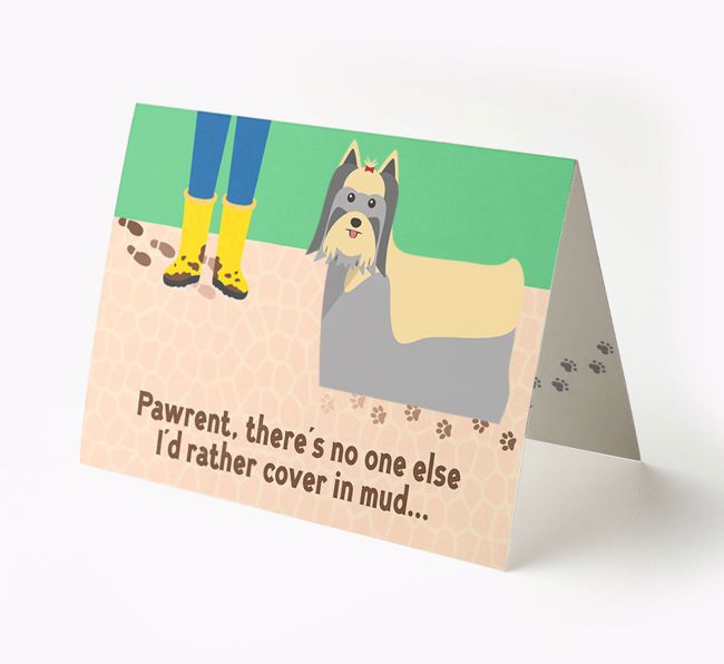 'There's No One Else I'd Rather Cover In Mud' - Personalized {breedFullName} Card