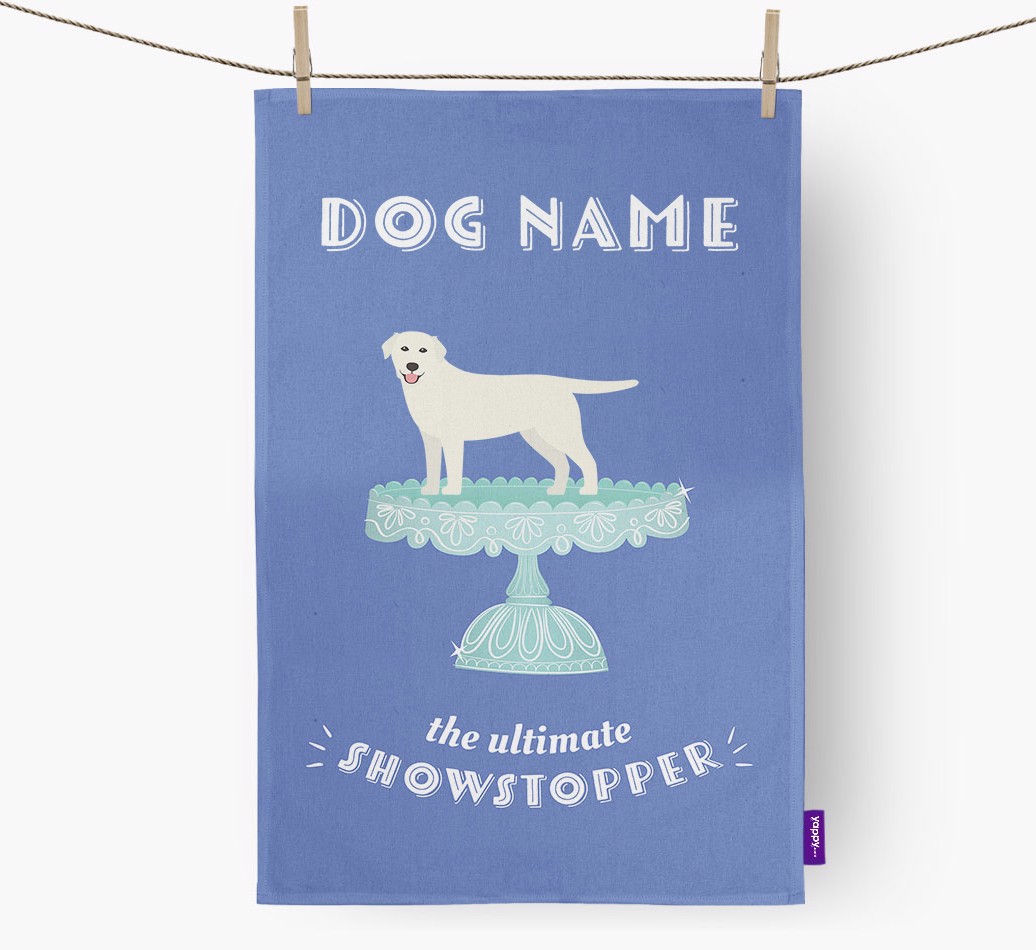 'The Ultimate Showstopper' - Personalised {breedFullName} Tea Towel