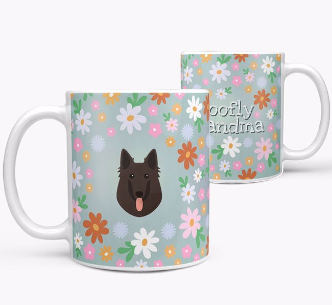 'Woofly Grandma' - Personalized {breedFullName} Mug