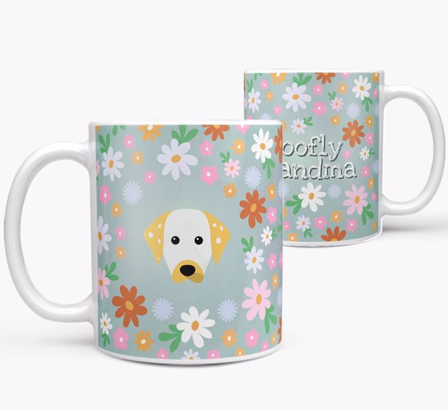 'Woofly Grandma' - Personalized {breedFullName} Mug