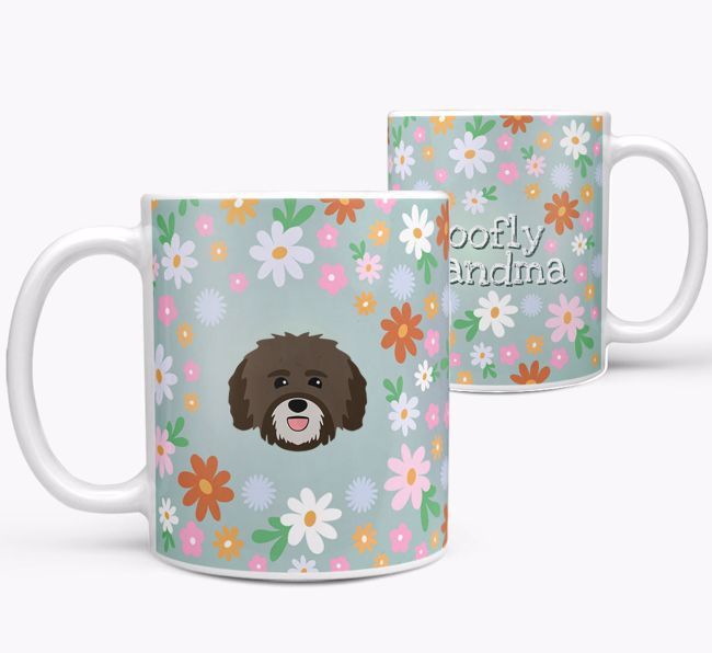 'Woofly Grandma' - Personalized {breedFullName} Mug