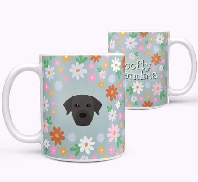 'Woofly Grandma' - Personalized {breedFullName} Mug