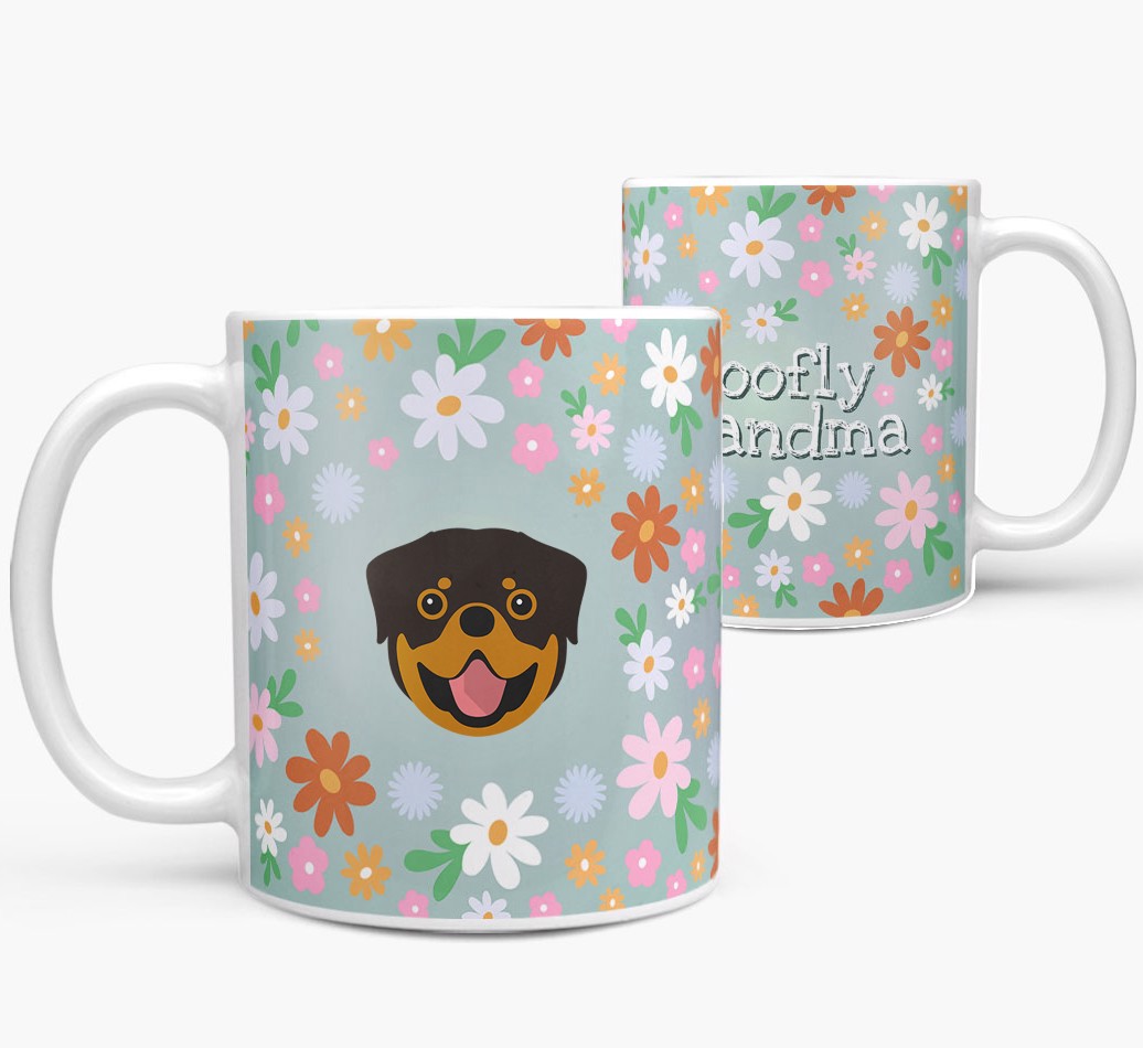'Woofly Grandma' - Personalised {breedFullName} Mug