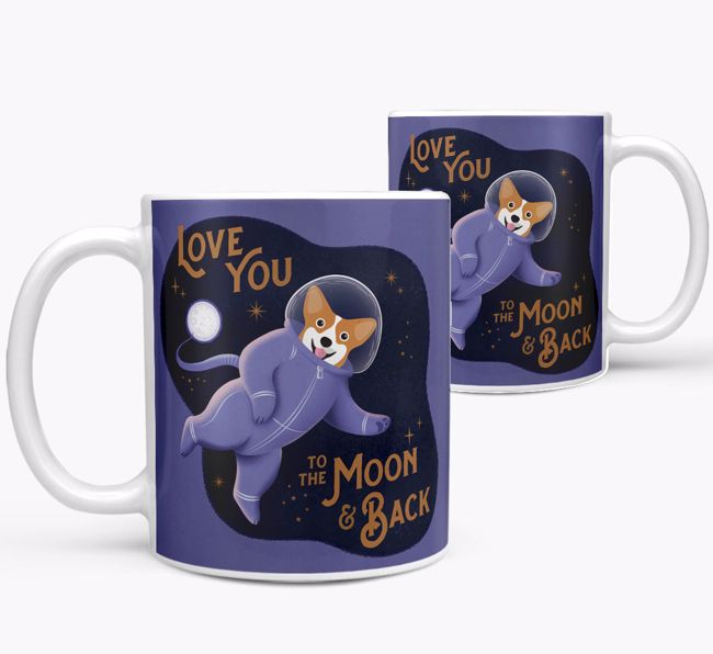 'Love you to the Moon & Back' - Personalised {breedFullName} Mug