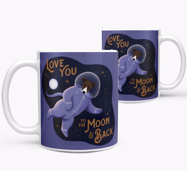 'Love you to the Moon & Back' - Personalised {breedFullName} Mug