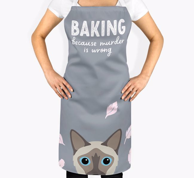 Baking Because Murder is Wrong: Personalized {breedShortName} Apron