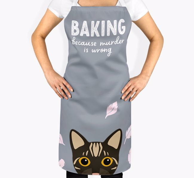 Baking Because Murder is Wrong: Personalized {breedShortName} Apron