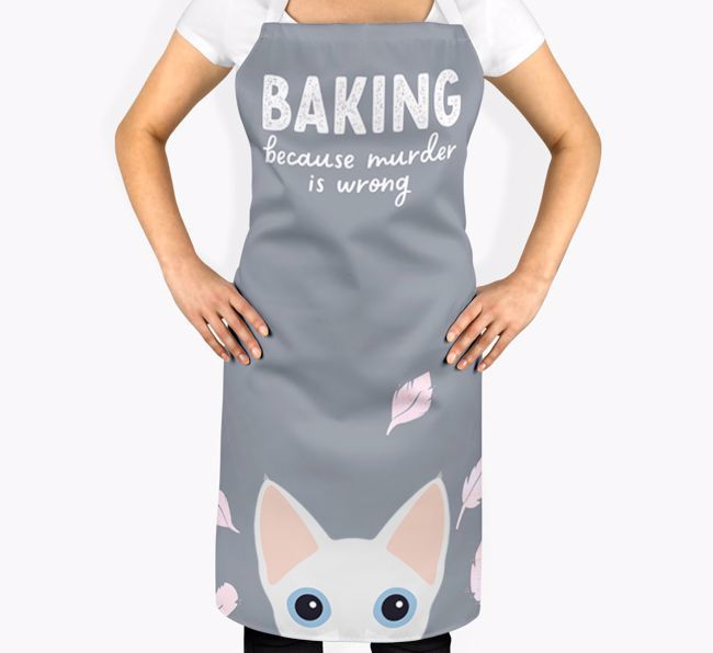 Baking Because Murder is Wrong: Personalized {breedShortName} Apron