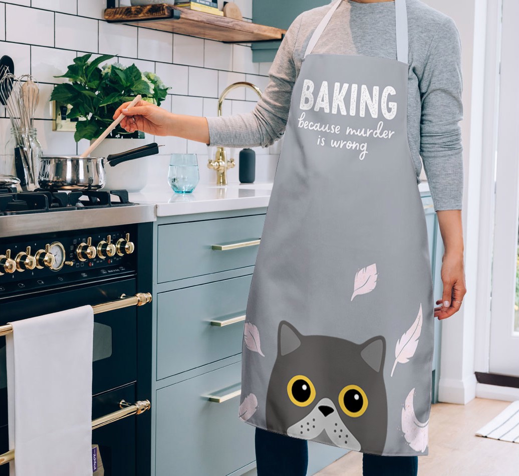 Baking Because Murder is Wrong: Personalized {breedShortName} Apron