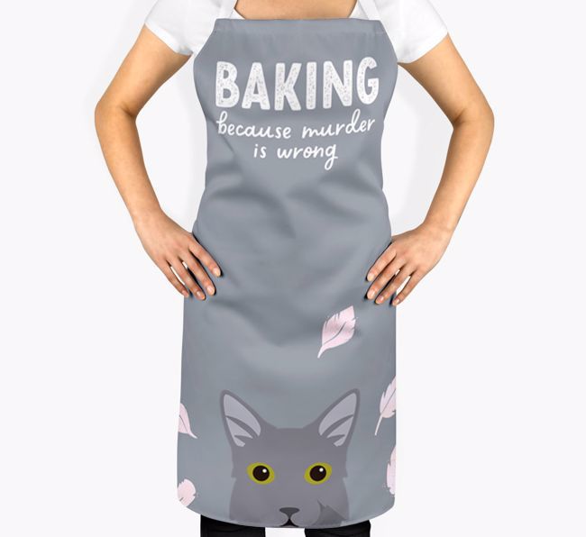 Baking Because Murder is Wrong: Personalized {breedShortName} Apron
