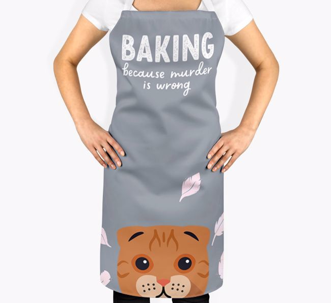 Baking Because Murder is Wrong: Personalized {breedShortName} Apron