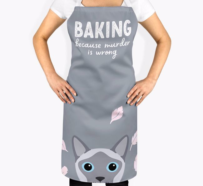 Baking Because Murder is Wrong: Personalized {breedShortName} Apron