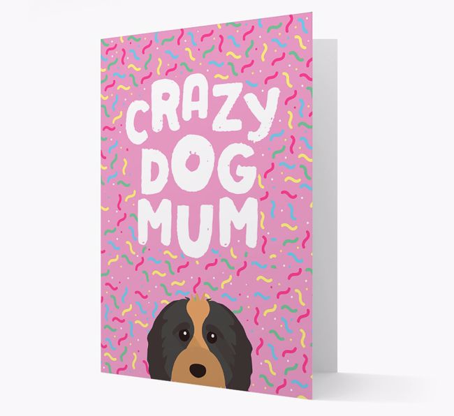 'Crazy Dog Mum' - Personalised {breedFullName} Card