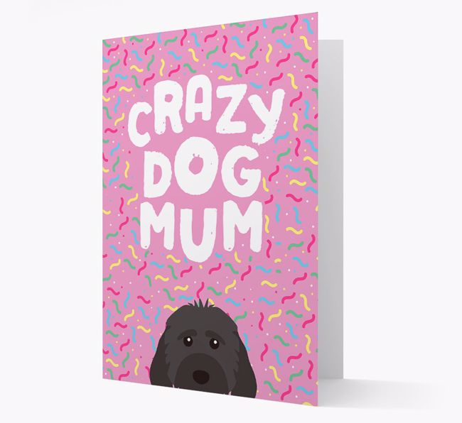 'Crazy Dog Mum' - Personalised {breedFullName} Card