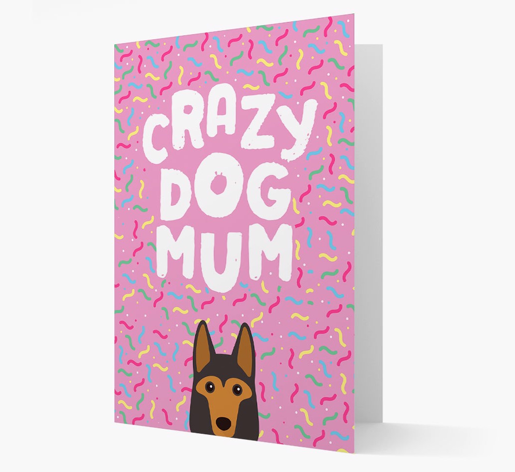 'Crazy Dog Mum' - Personalised {breedFullName} Card