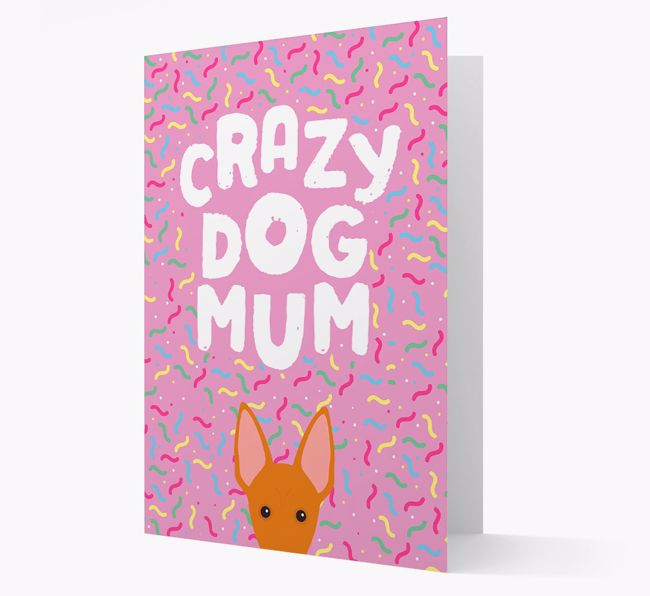 'Crazy Dog Mum' - Personalised {breedFullName} Card