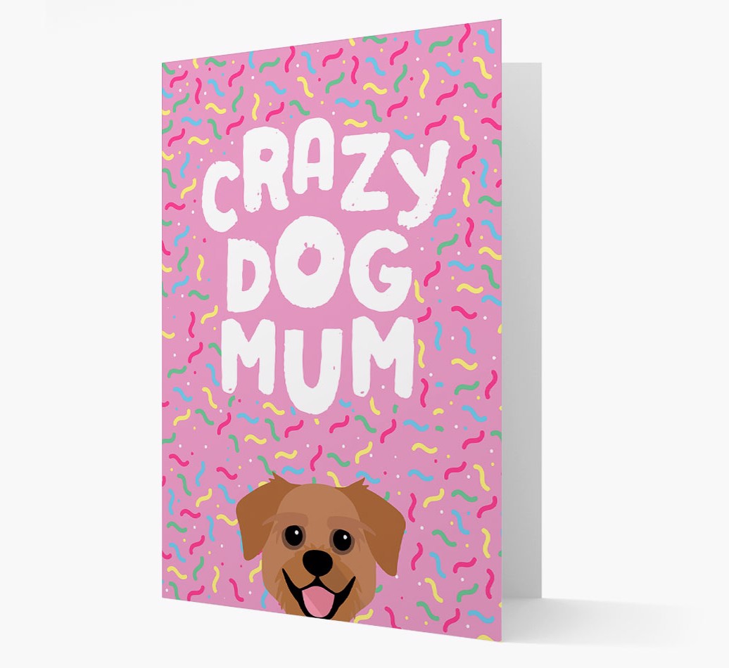 'Crazy Dog Mum' - Personalised {breedFullName} Card