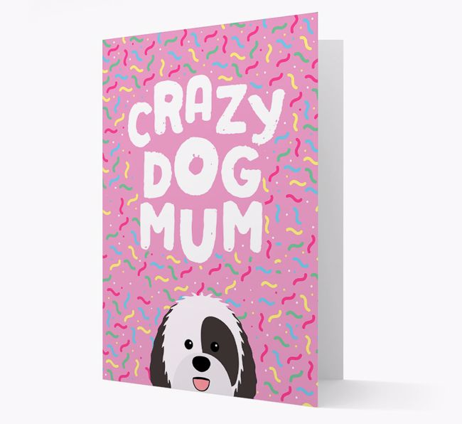 'Crazy Dog Mum' - Personalised {breedFullName} Card