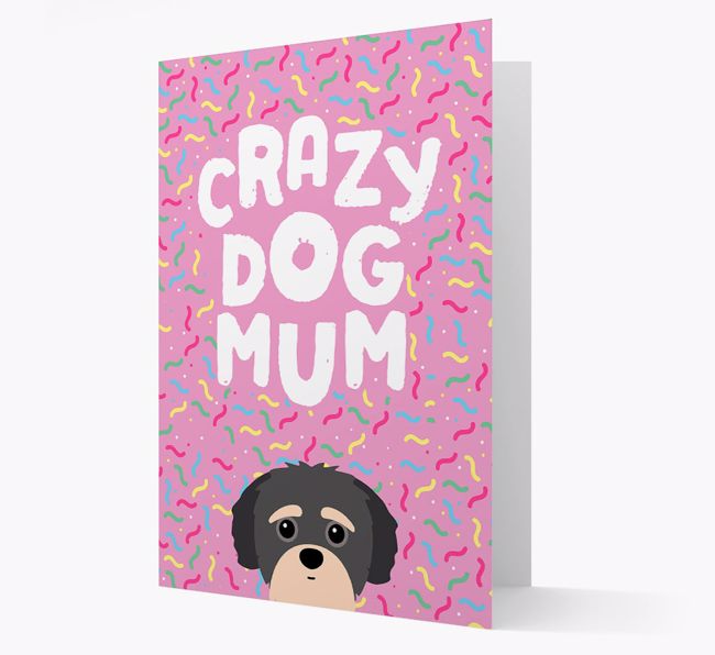 'Crazy Dog Mum' - Personalised {breedFullName} Card