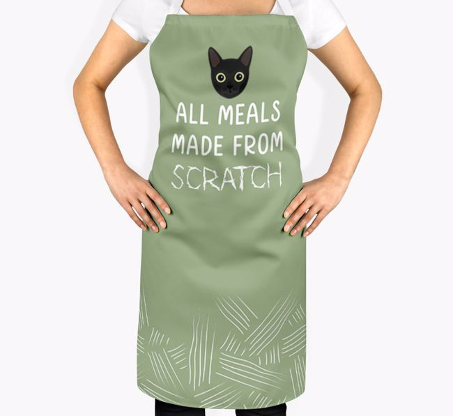 'Meals Made From Scratch' - Personalised {breedCommonName} Apron