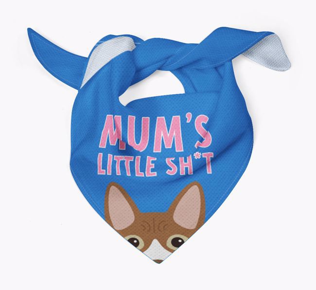 'Mum's Little Sh*t' - Personalised {breedCommonName} Bandana